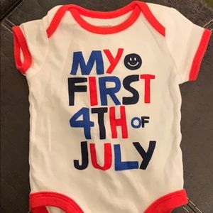 My first Fourth of July onesie. 3m